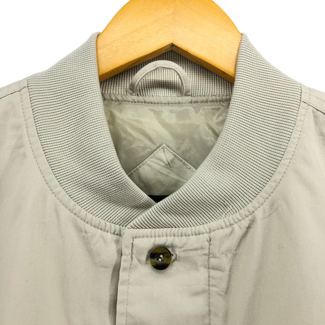 90s~00'S HABAND Derby Jacket Cup Shoulder Jacket Men's L size polyester Beige type Vintage Second Hand