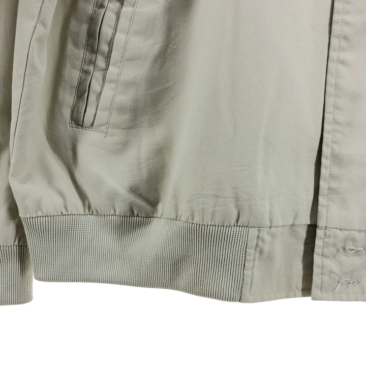 90s~00'S HABAND Derby Jacket Cup Shoulder Jacket Men's L size polyester Beige type Vintage Second Hand