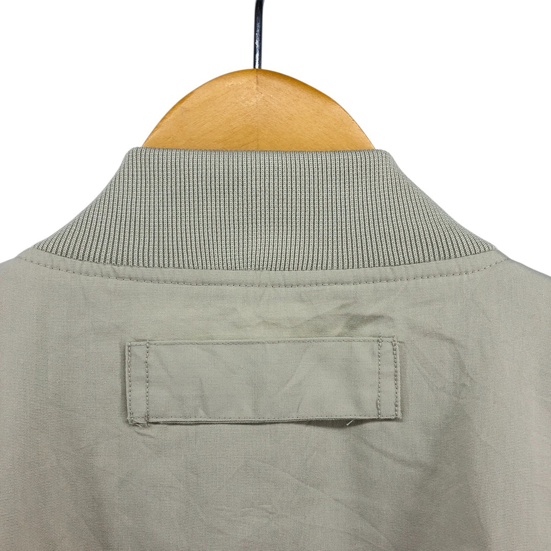 90s~00'S HABAND Derby Jacket Cup Shoulder Jacket Men's L size polyester Beige type Vintage Second Hand