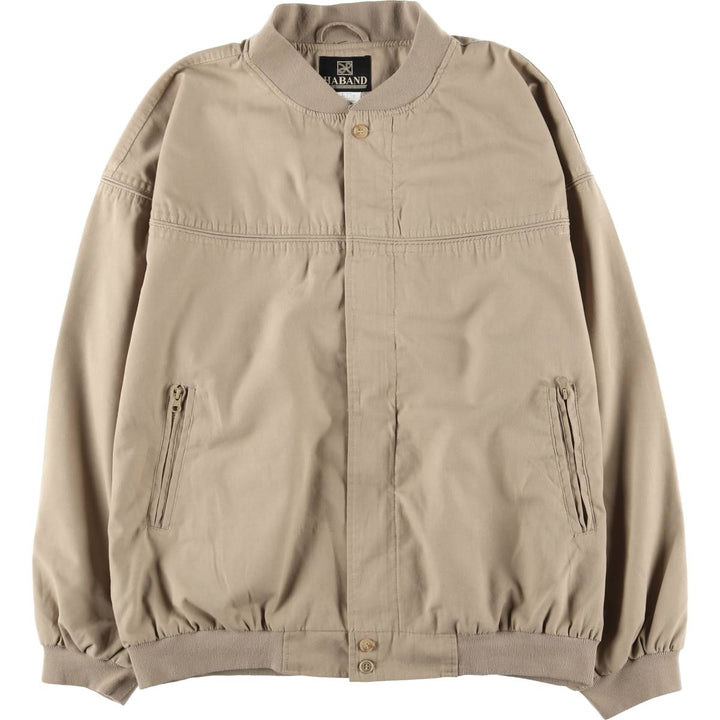 90s~00'S HABAND Derby Jacket Cup Shoulder Jacket Men's XL cotton Beige type Vintage Second Hand