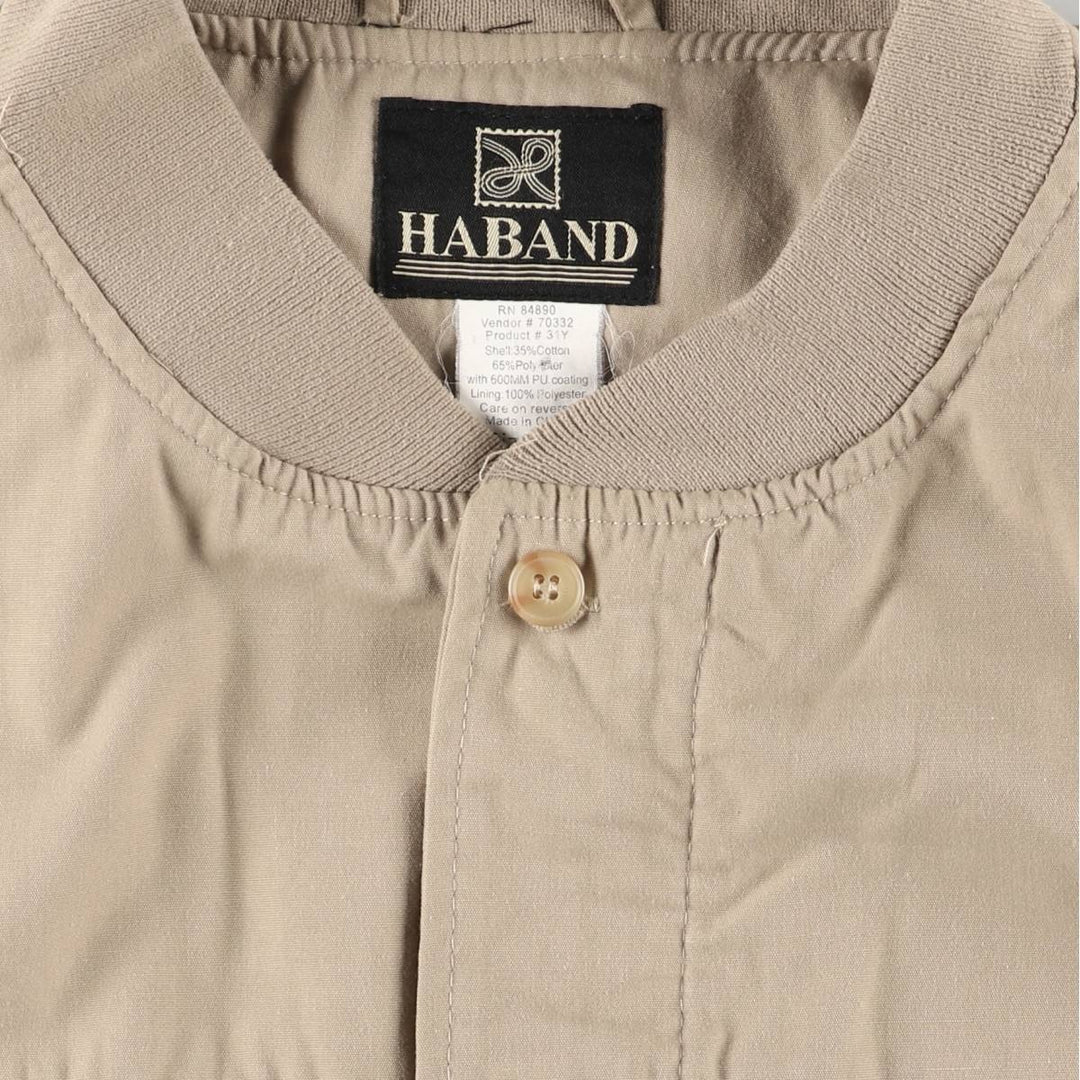 90s~00'S HABAND Derby Jacket Cup Shoulder Jacket Men's XL cotton Beige type Vintage Second Hand