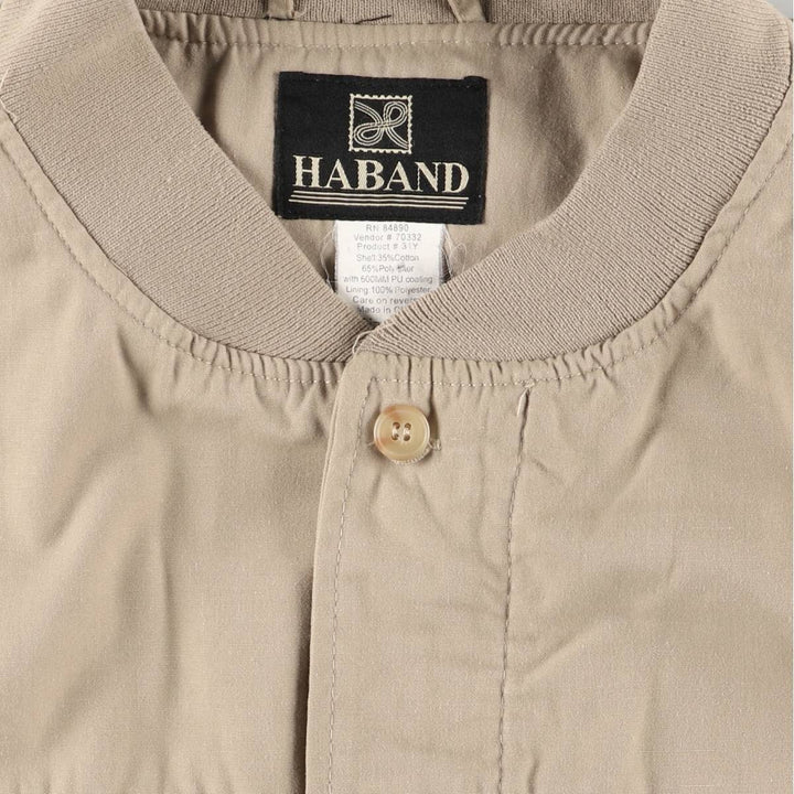 90s~00'S HABAND Derby Jacket Cup Shoulder Jacket Men's XL cotton Beige type Vintage Second Hand