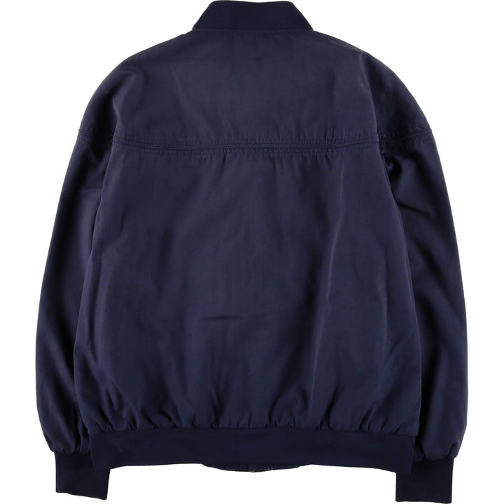 80s-90'S KNIGHTS BRIDGE Derby Jacket, Cup Shoulder Jacket, Men's XL, Vintage polyester navy blue type Vintage Second Hand