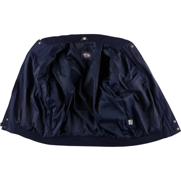 80s-90'S KNIGHTS BRIDGE Derby Jacket, Cup Shoulder Jacket, Men's XL, Vintage polyester navy blue type Vintage Second Hand
