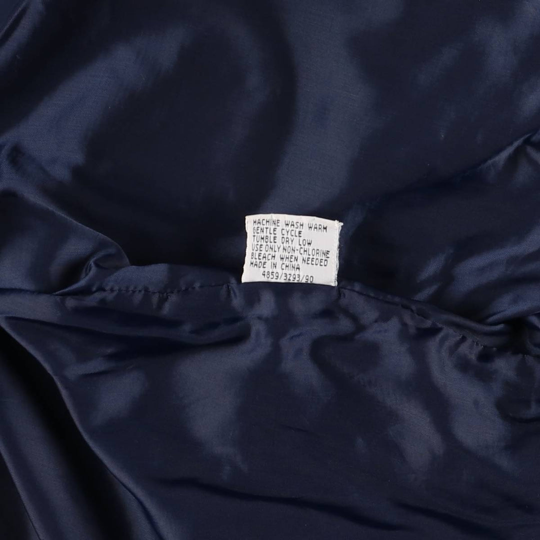 80s-90'S KNIGHTS BRIDGE Derby Jacket, Cup Shoulder Jacket, Men's XL, Vintage polyester navy blue type Vintage Second Hand