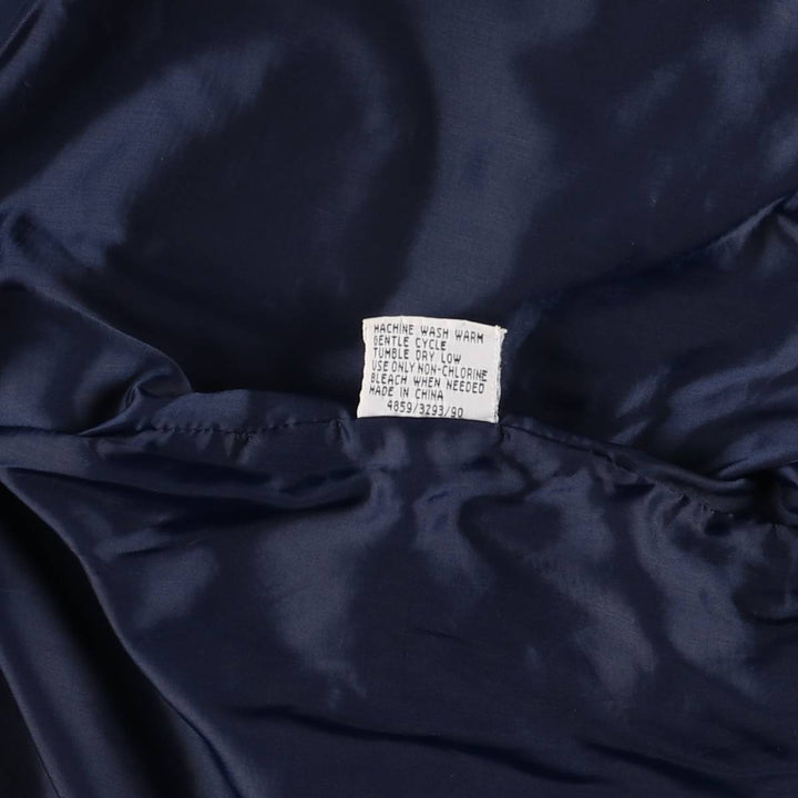 80s-90'S KNIGHTS BRIDGE Derby Jacket, Cup Shoulder Jacket, Men's XL, Vintage polyester navy blue type Vintage Second Hand