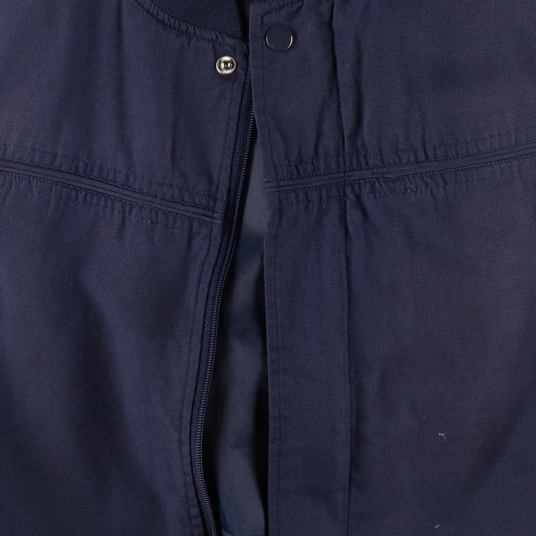 80s-90'S KNIGHTS BRIDGE Derby Jacket, Cup Shoulder Jacket, Men's XL, Vintage polyester navy blue type Vintage Second Hand