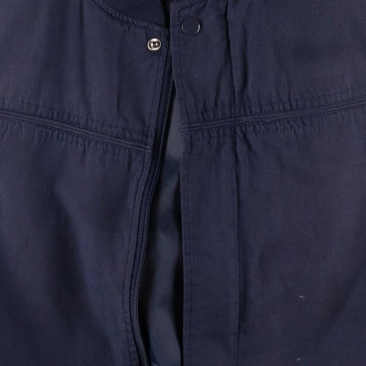 80s-90'S KNIGHTS BRIDGE Derby Jacket, Cup Shoulder Jacket, Men's XL, Vintage polyester navy blue type Vintage Second Hand