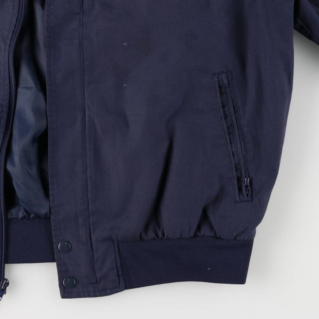 80s-90'S KNIGHTS BRIDGE Derby Jacket, Cup Shoulder Jacket, Men's XL, Vintage polyester navy blue type Vintage Second Hand