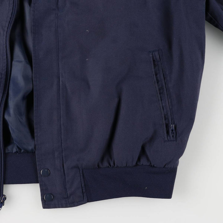 80s-90'S KNIGHTS BRIDGE Derby Jacket, Cup Shoulder Jacket, Men's XL, Vintage polyester navy blue type Vintage Second Hand