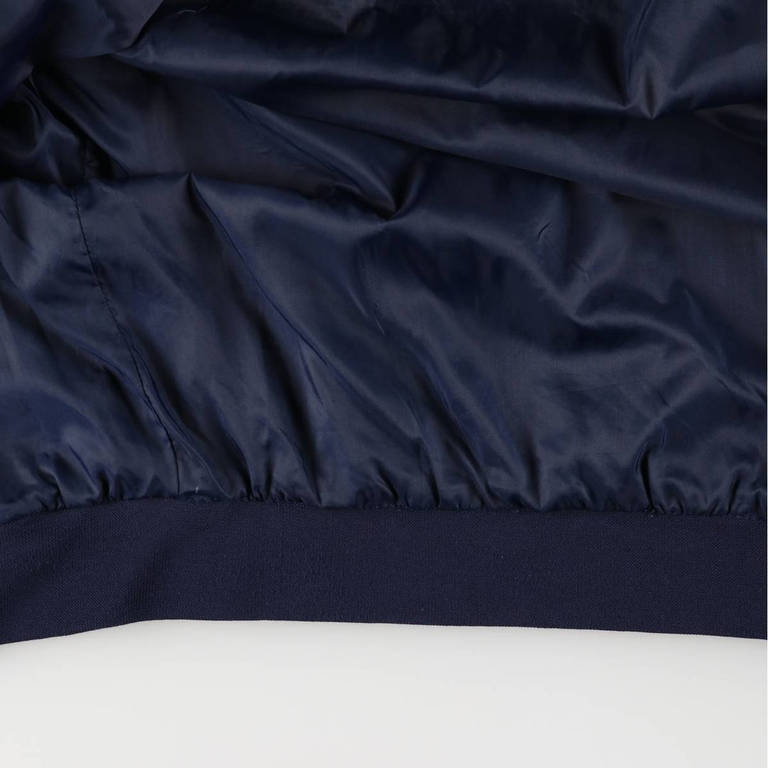 80s-90'S KNIGHTS BRIDGE Derby Jacket, Cup Shoulder Jacket, Men's XL, Vintage polyester navy blue type Vintage Second Hand