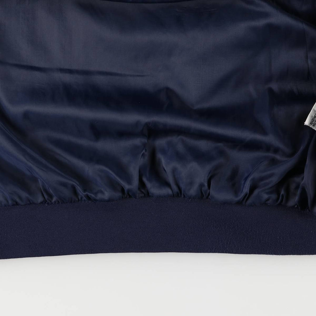 80s-90'S KNIGHTS BRIDGE Derby Jacket, Cup Shoulder Jacket, Men's XL, Vintage polyester navy blue type Vintage Second Hand