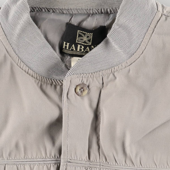 90s~00'S HABAND Derby Jacket Cup Shoulder Jacket Men's M size polyester gray type Vintage Second Hand