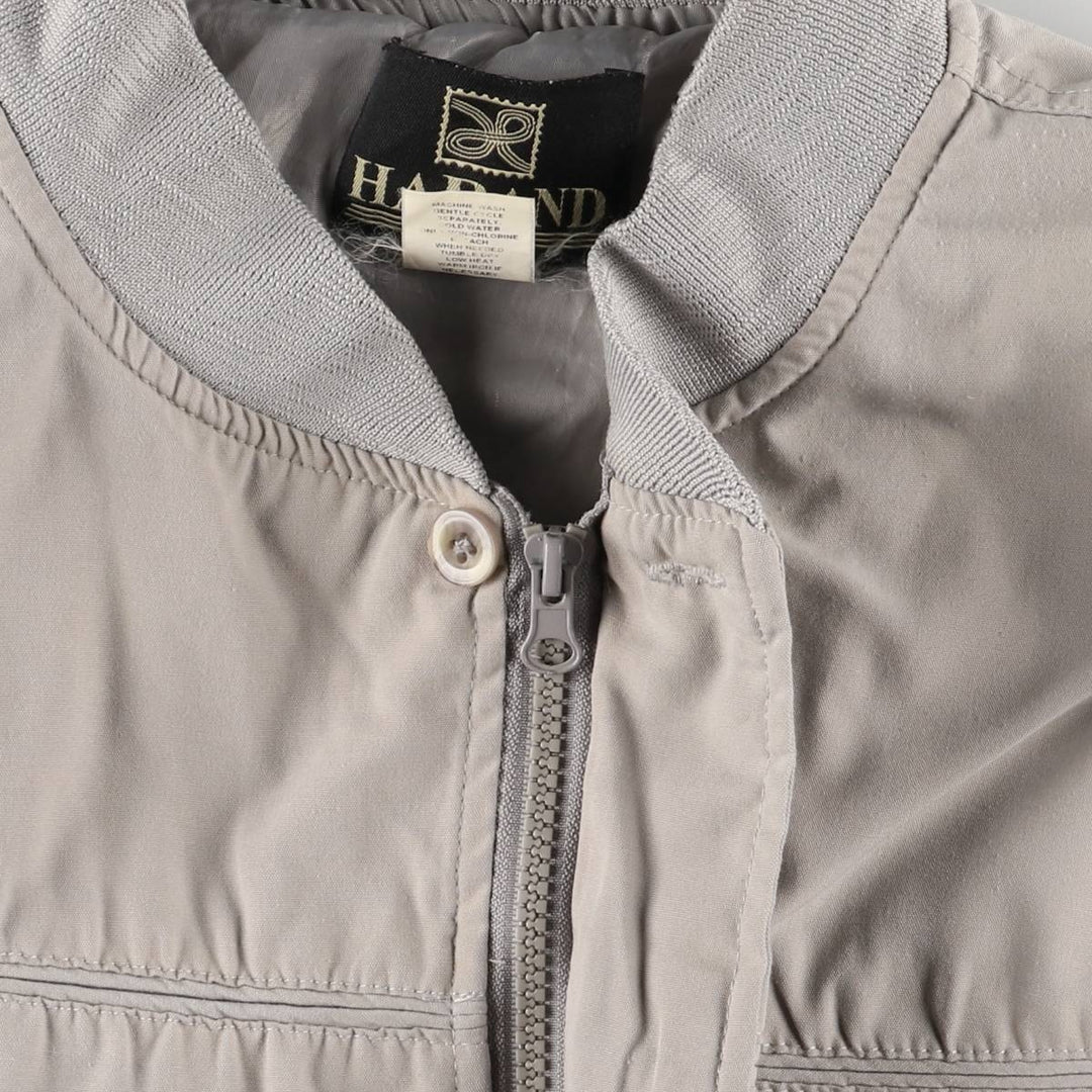 90s~00'S HABAND Derby Jacket Cup Shoulder Jacket Men's M size polyester gray type Vintage Second Hand