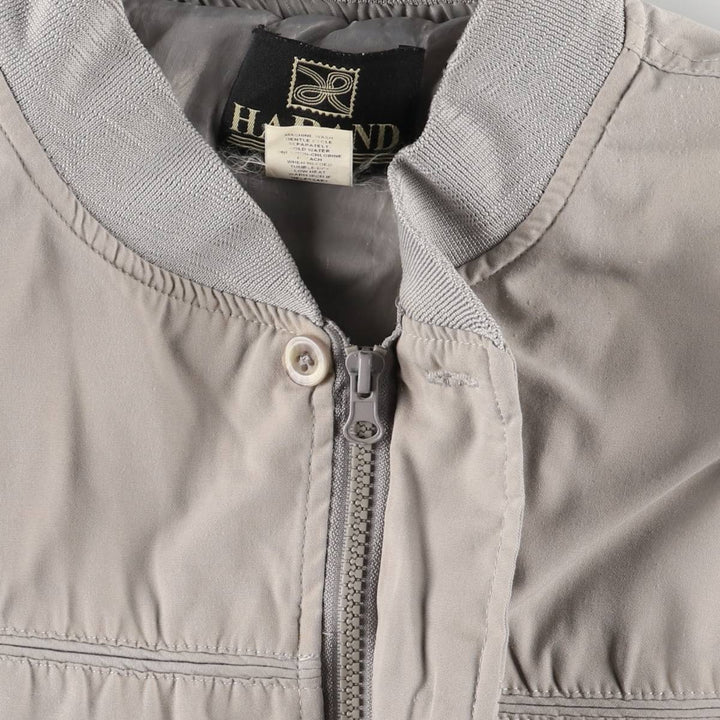 90s~00'S HABAND Derby Jacket Cup Shoulder Jacket Men's M size polyester gray type Vintage Second Hand