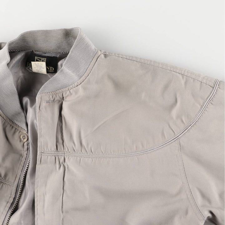 90s~00'S HABAND Derby Jacket Cup Shoulder Jacket Men's M size polyester gray type Vintage Second Hand