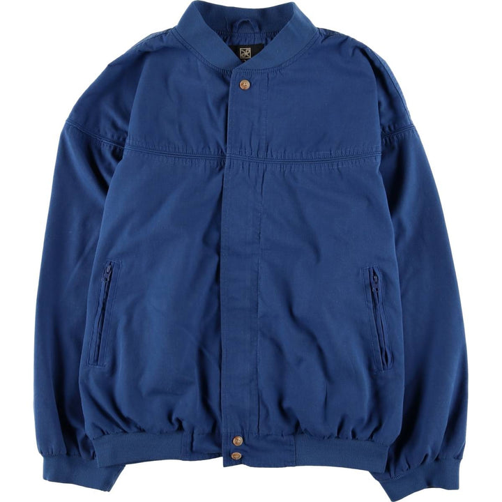 90s~00'S HABAND Derby Jacket Cup Shoulder Jacket Men's L size cotton blue type Vintage Second Hand