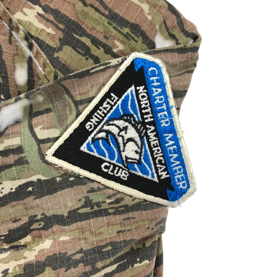 90'S SPORTS AFIELD Camouflage Pattern Real Tree Camo Ripstop Cotton Blouson Made in USA Men's L Size Vintage cotton Khaki type Vintage Second Hand