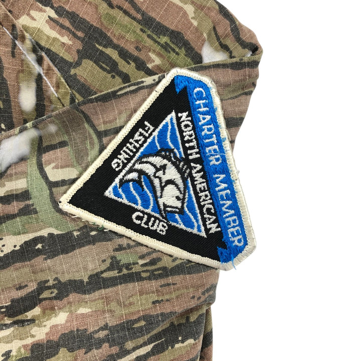 90'S SPORTS AFIELD Camouflage Pattern Real Tree Camo Ripstop Cotton Blouson Made in USA Men's L Size Vintage cotton Khaki type Vintage Second Hand