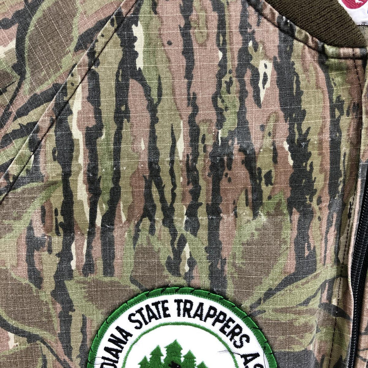 90'S SPORTS AFIELD Camouflage Pattern Real Tree Camo Ripstop Cotton Blouson Made in USA Men's L Size Vintage cotton Khaki type Vintage Second Hand