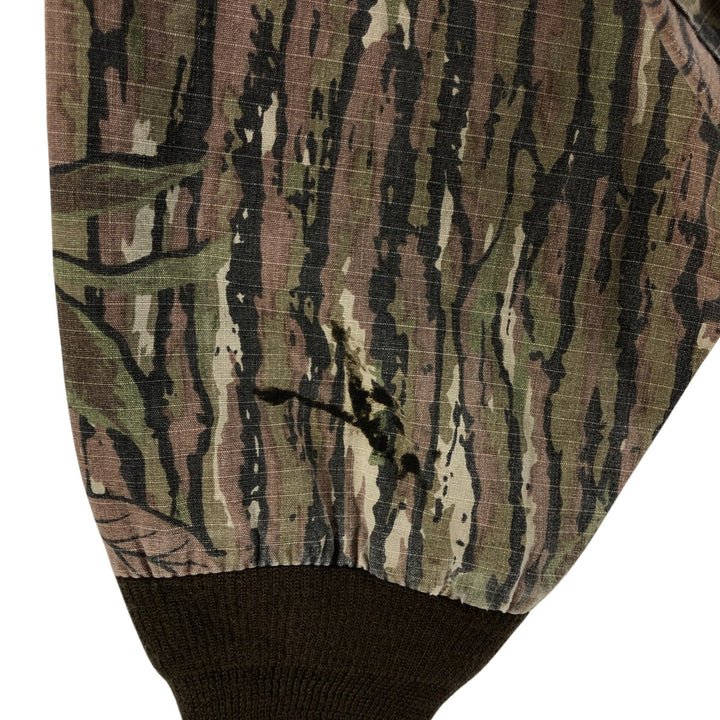 90'S SPORTS AFIELD Camouflage Pattern Real Tree Camo Ripstop Cotton Blouson Made in USA Men's L Size Vintage cotton Khaki type Vintage Second Hand