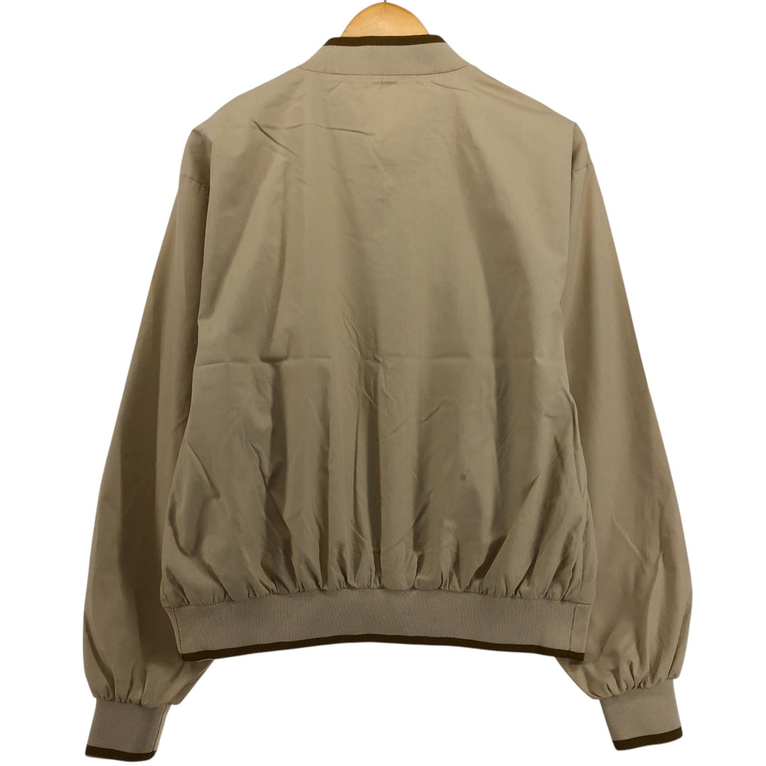 80'S Rainbow Sportswear Blouson Men's M Size Vintage polyester Beige type Vintage Second Hand
