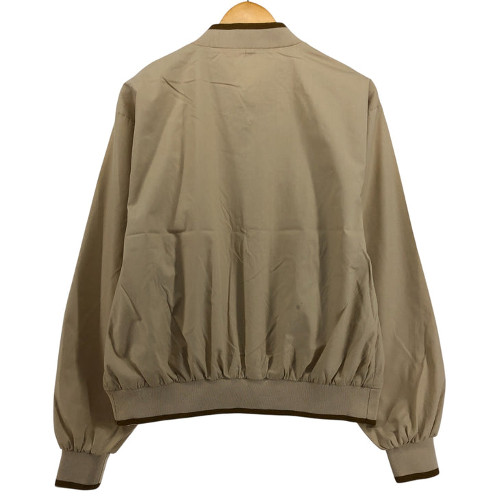 80'S Rainbow Sportswear Blouson Men's M Size Vintage polyester Beige type Vintage Second Hand