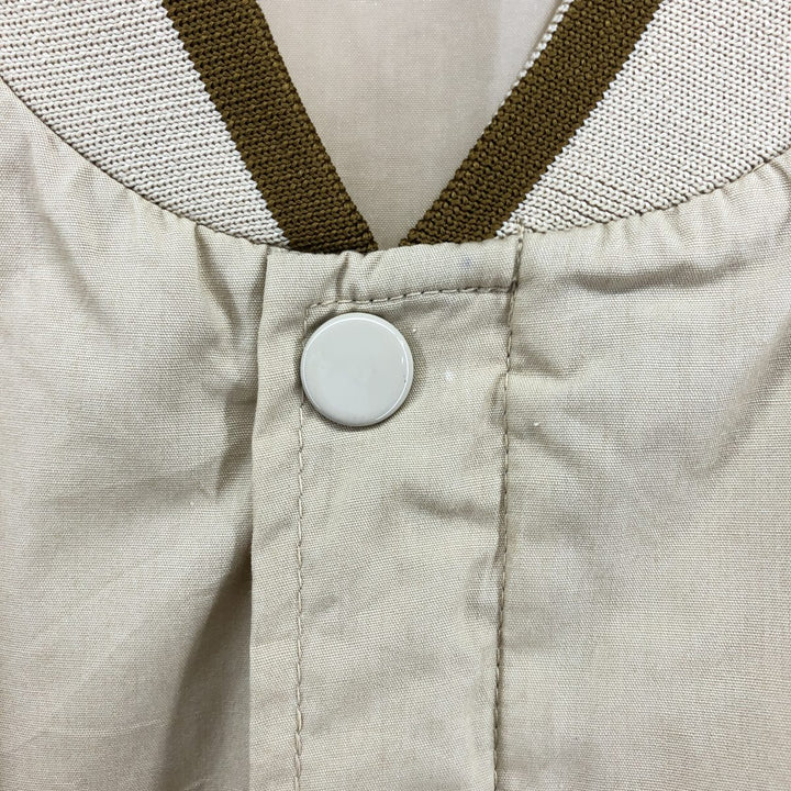 80'S Rainbow Sportswear Blouson Men's M Size Vintage polyester Beige type Vintage Second Hand