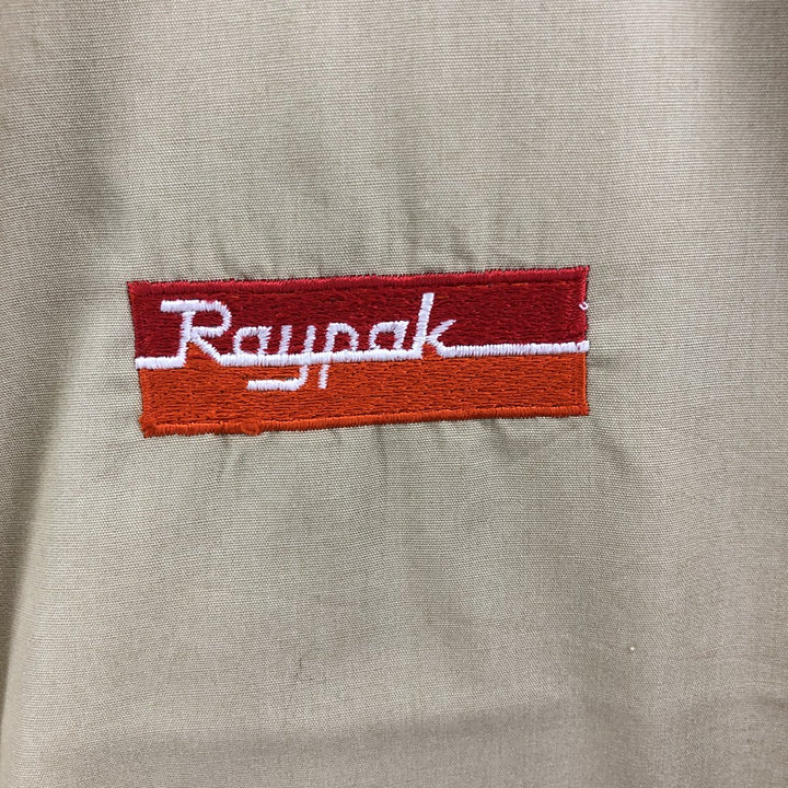 80'S Rainbow Sportswear Blouson Men's M Size Vintage polyester Beige type Vintage Second Hand