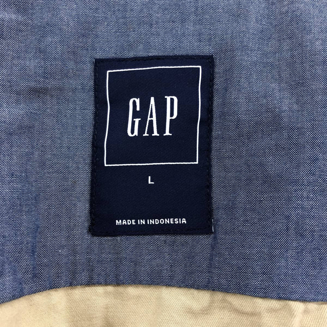 GAP stand-up collar cotton blouson, size L for men cotton Beige type Vintage Second Hand