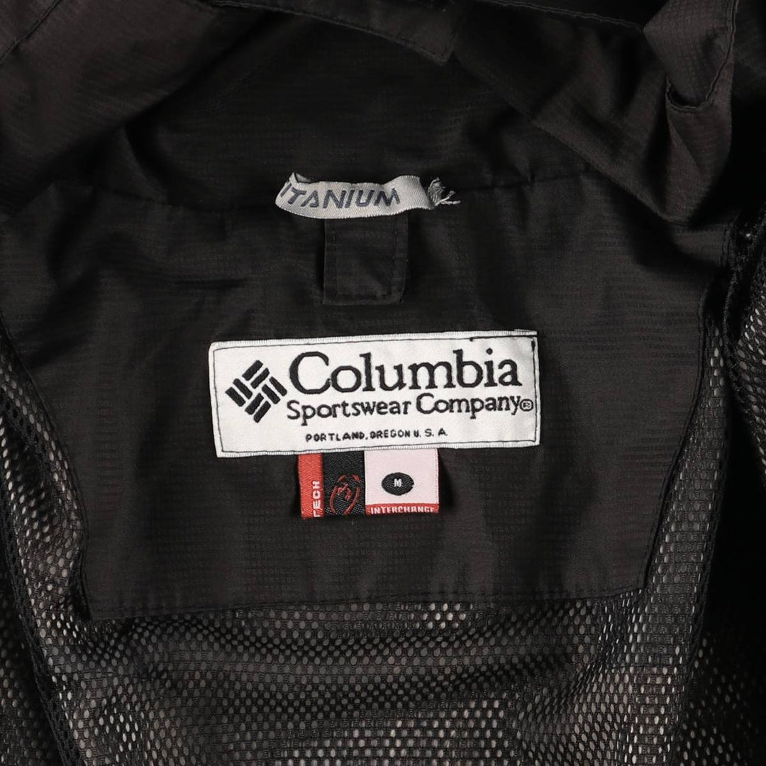 90s-00'S Columbia OMNI-TECH Titanium Ripstop Mountain Jacket Shell Jacket unclear black type Vintage Second Hand