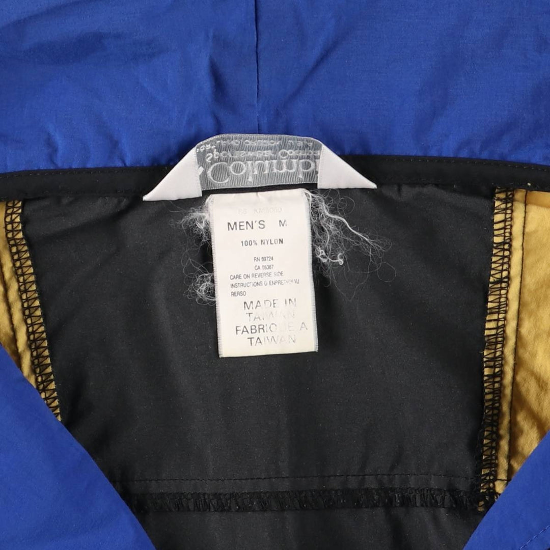 90'S Vintage Columbia Anorak Jacket with White Tag, Men's Size Medium Nylon black type Vintage Second Hand