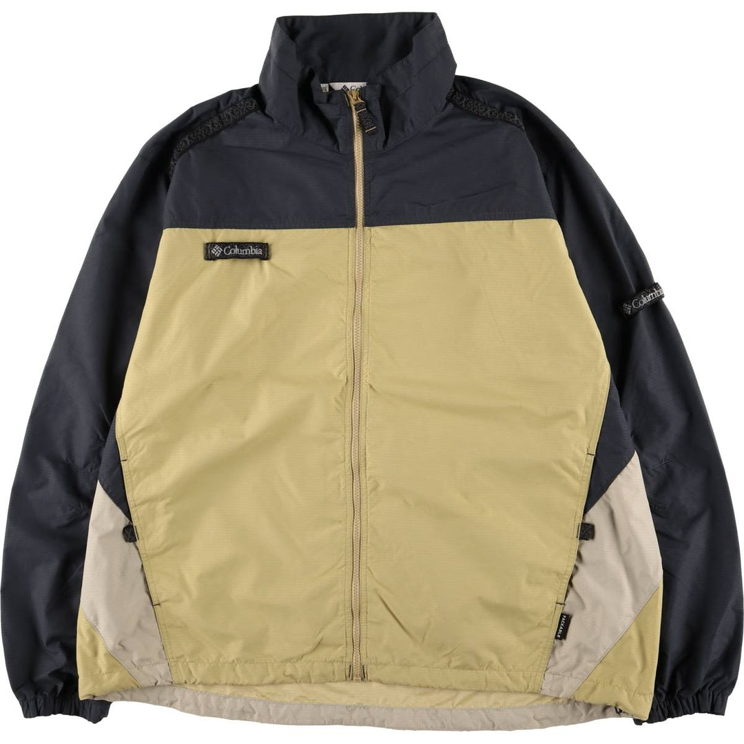 90s~00'S Columbia nylon jacket for men, size XL Nylon ocher yellow type Vintage Second Hand