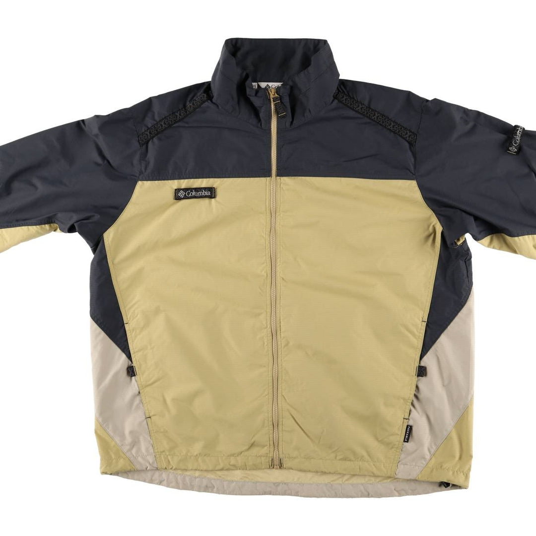 90s~00'S Columbia nylon jacket for men, size XL Nylon ocher yellow type Vintage Second Hand