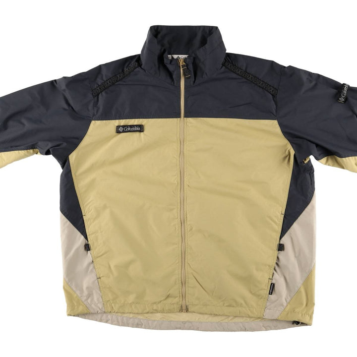 90s~00'S Columbia nylon jacket for men, size XL Nylon ocher yellow type Vintage Second Hand