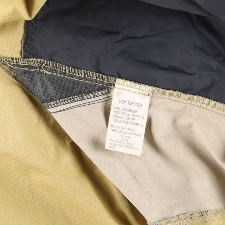 90s~00'S Columbia nylon jacket for men, size XL Nylon ocher yellow type Vintage Second Hand