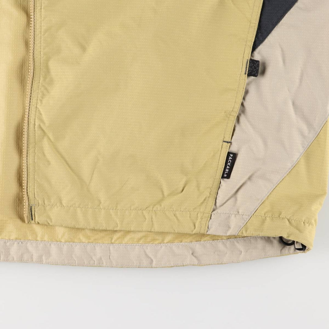 90s~00'S Columbia nylon jacket for men, size XL Nylon ocher yellow type Vintage Second Hand