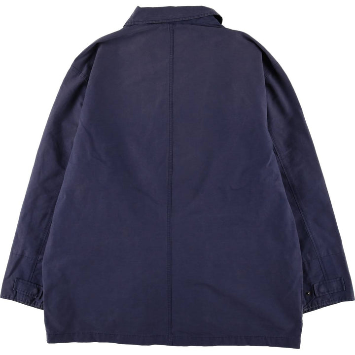 Eddie Bauer Collared Mountain Jacket Shell Jacket Men's L size cotton navy blue type Vintage Second Hand