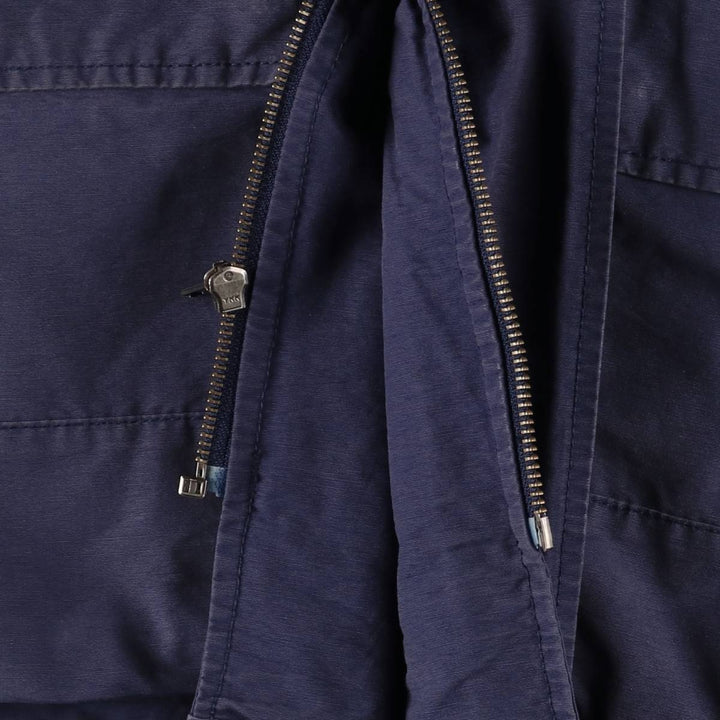Eddie Bauer Collared Mountain Jacket Shell Jacket Men's L size cotton navy blue type Vintage Second Hand
