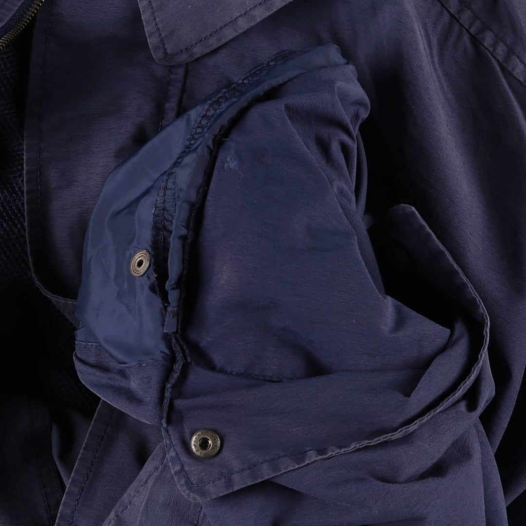 Eddie Bauer Collared Mountain Jacket Shell Jacket Men's L size cotton navy blue type Vintage Second Hand