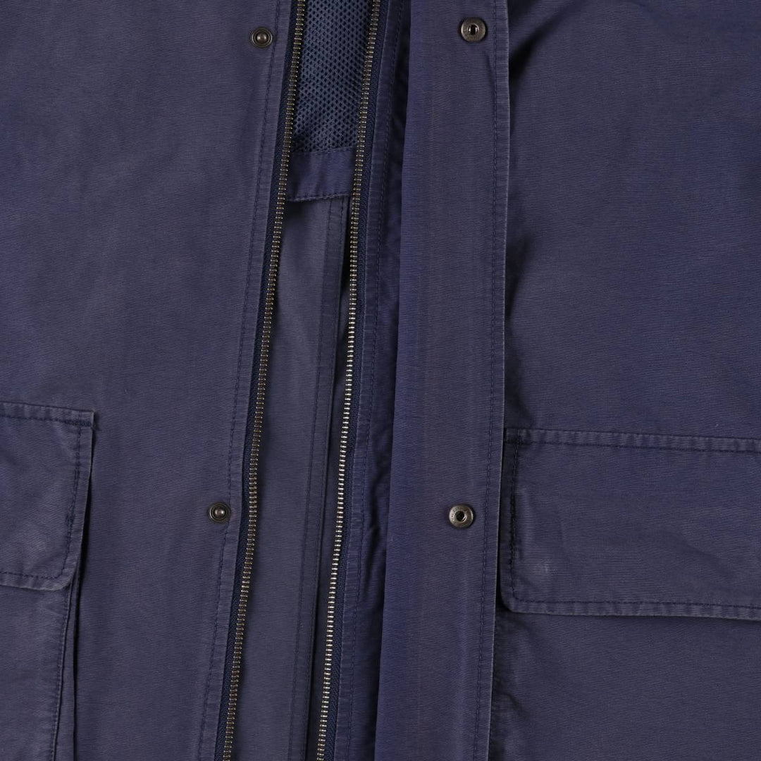 Eddie Bauer Collared Mountain Jacket Shell Jacket Men's L size cotton navy blue type Vintage Second Hand