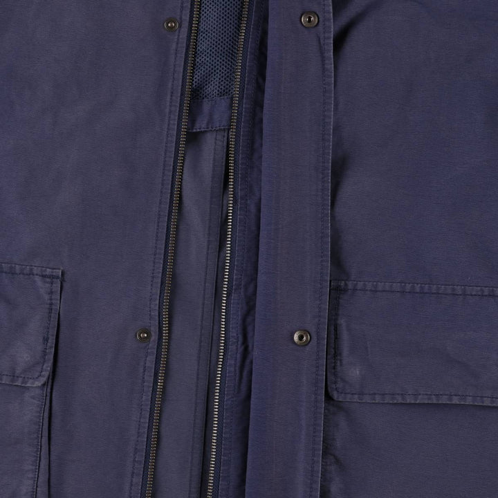 Eddie Bauer Collared Mountain Jacket Shell Jacket Men's L size cotton navy blue type Vintage Second Hand