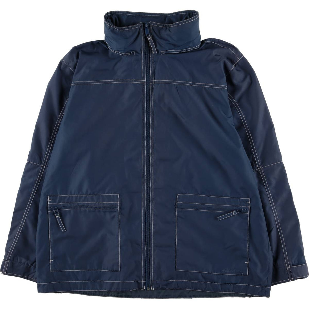 Eddie Bauer Windbreaker Men's Size L polyester navy blue type Vintage Second Hand