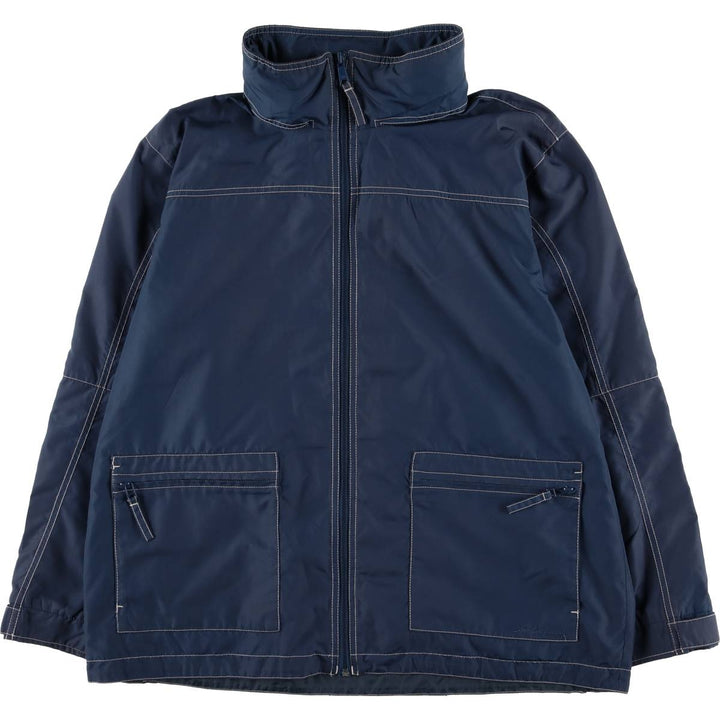 Eddie Bauer Windbreaker Men's Size L polyester navy blue type Vintage Second Hand