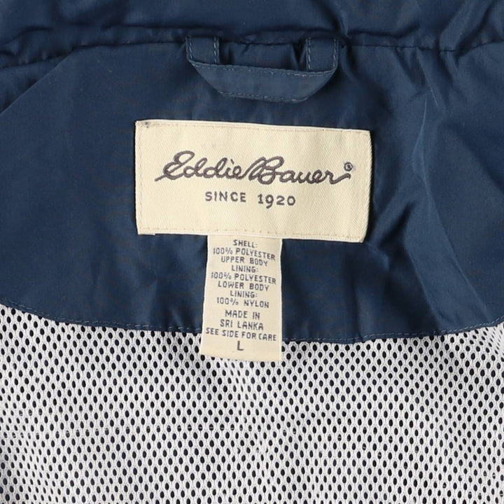 Eddie Bauer Windbreaker Men's Size L polyester navy blue type Vintage Second Hand