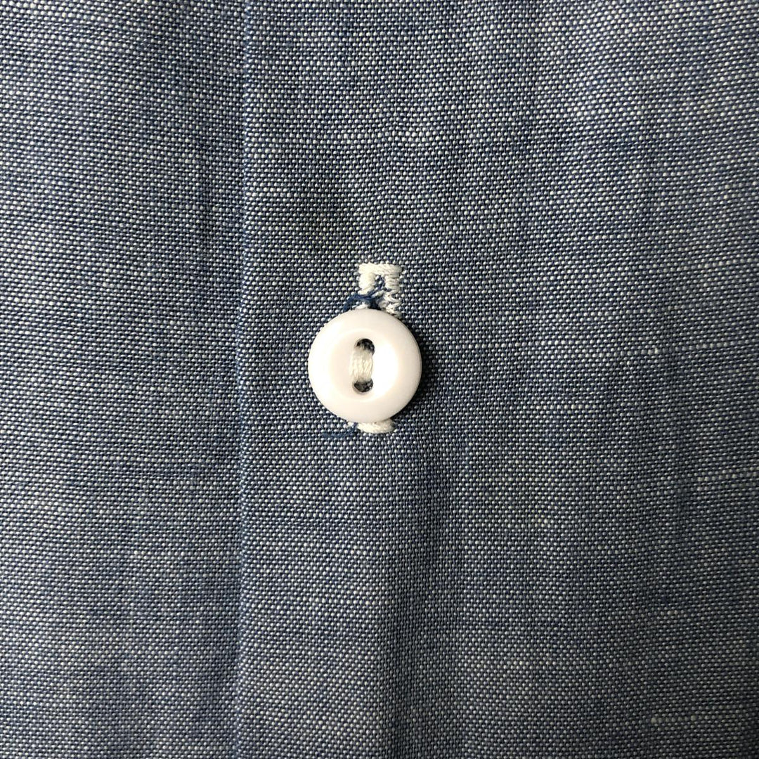 Big Mac Short Sleeve Chambray Shirt, Men's Size XL cotton Indigo Vintage Second Hand
