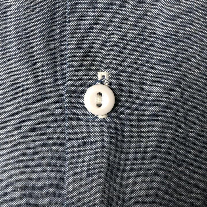 Big Mac Short Sleeve Chambray Shirt, Men's Size XL cotton Indigo Vintage Second Hand