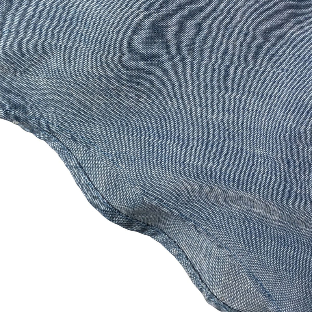 Big Mac Short Sleeve Chambray Shirt, Men's Size XL cotton Indigo Vintage Second Hand