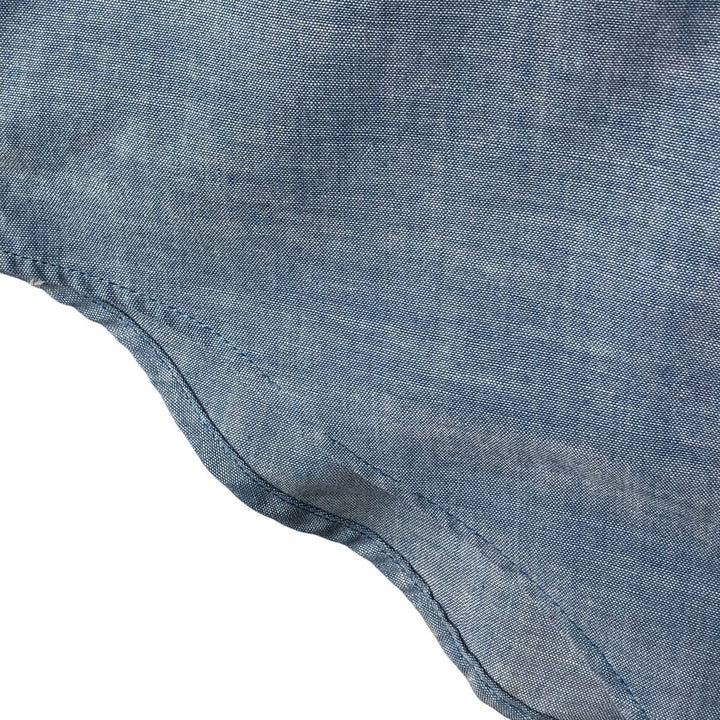 Big Mac Short Sleeve Chambray Shirt, Men's Size XL cotton Indigo Vintage Second Hand