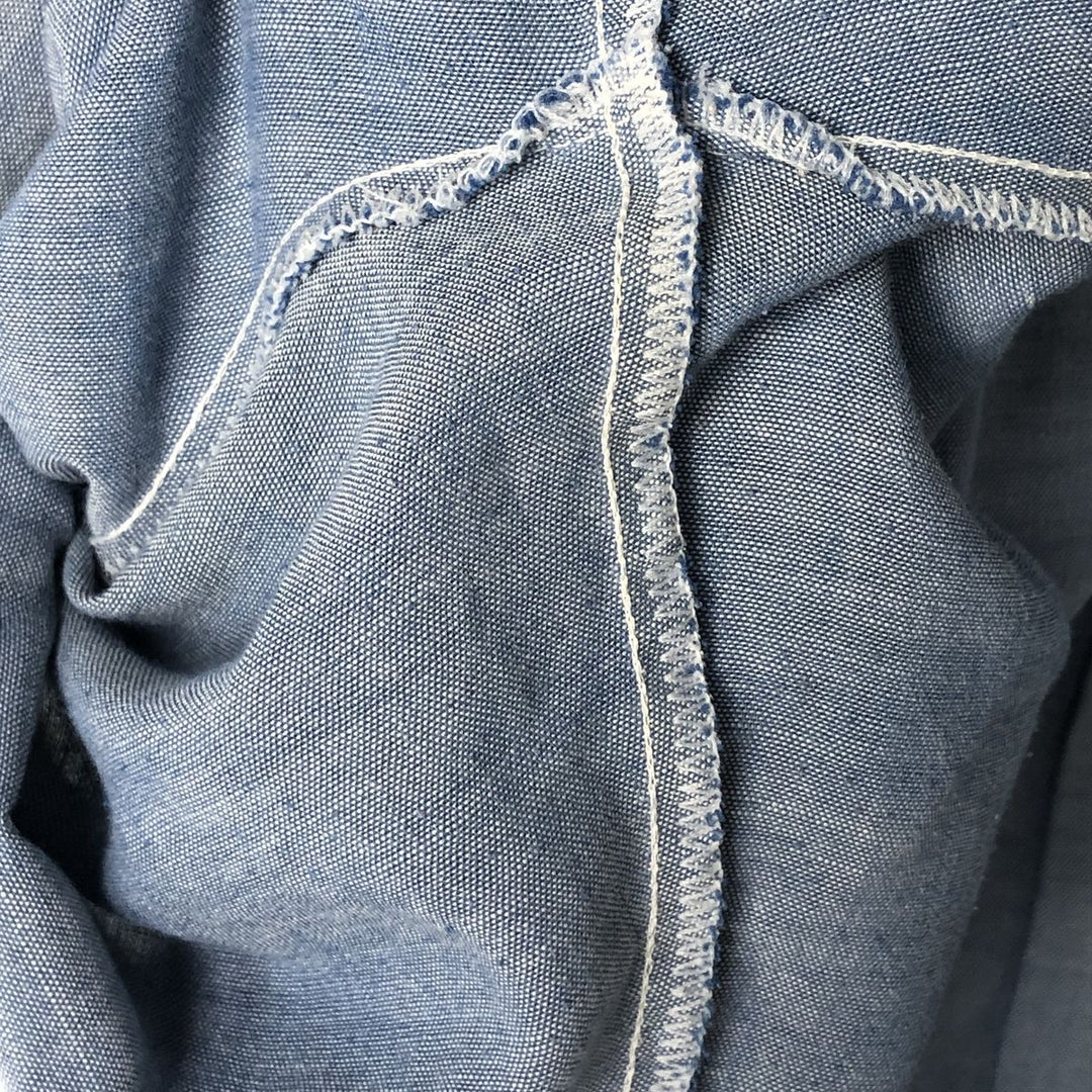 Big Mac Short Sleeve Chambray Shirt, Men's Size XL cotton Indigo Vintage Second Hand